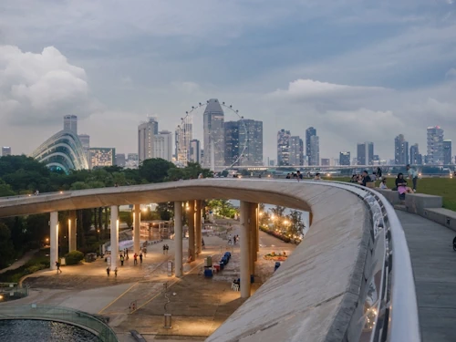 Landschaftsbild aus Singapur