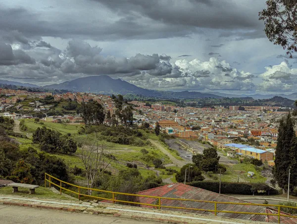 Panoramablick auf Zipaquira und die umliegende Landschaft 