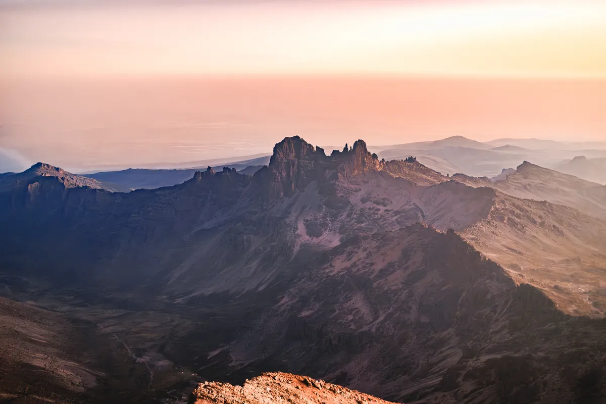 Morgendämmerung am Mt. Kenya